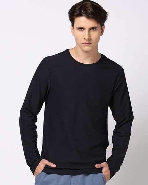 MEN'S black full sleeve t-shirt